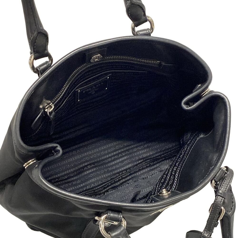 Prada Tote Bag Nylon Leather - Picture 7 of 15